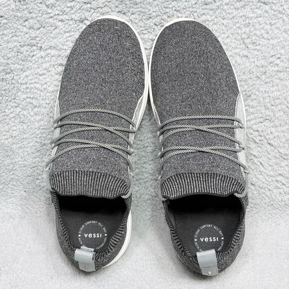 Vessi Cityscape Classic Mens Size 14 Sneakers Gray Knit - Picture 5 of 9
